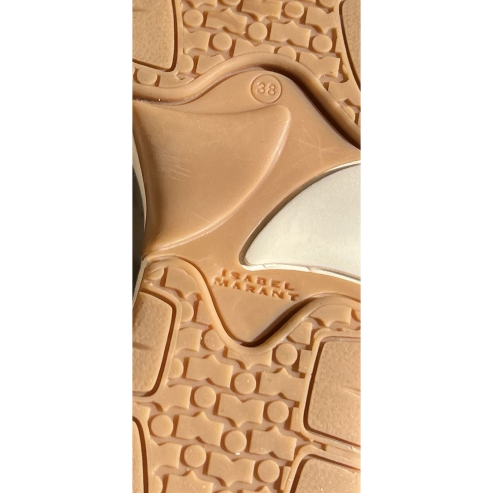 ISABEL MARANT Women’s Balskee High-Top Leather Wedge Sneakers Beige Suede EU 38 - Picture 10 of 12
